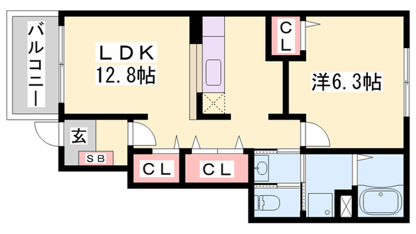 ピエデルモンテⅡの物件間取画像